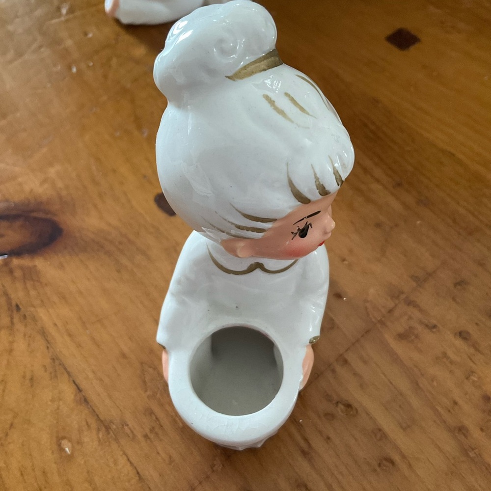 Vintage Ceramic Park Lane Angel Candle Holders - Picture 6 of 11